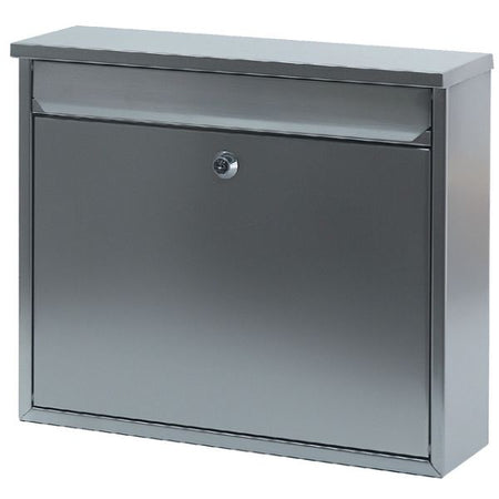 Wandbriefkasten Edelstahl matt 36x10x31cm