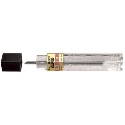 Pentel - Bleistiftminen, 0,2 mm, B, Karton mit 12 Stück