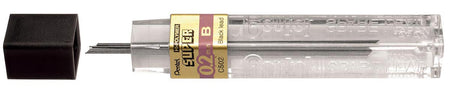 Pentel - Bleistiftminen, 0,2 mm, B, Karton mit 12 Stück