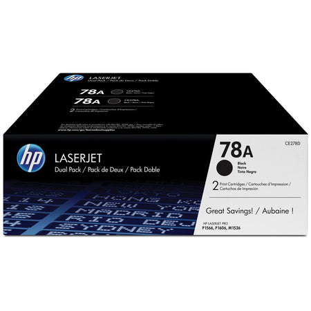 HP - Tonerkartusche ce278ad 78a schwarz 2x
