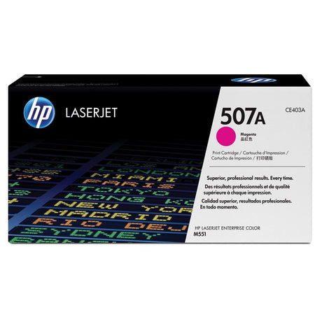 HP - Tonerkartusche ce403a 507a rot
