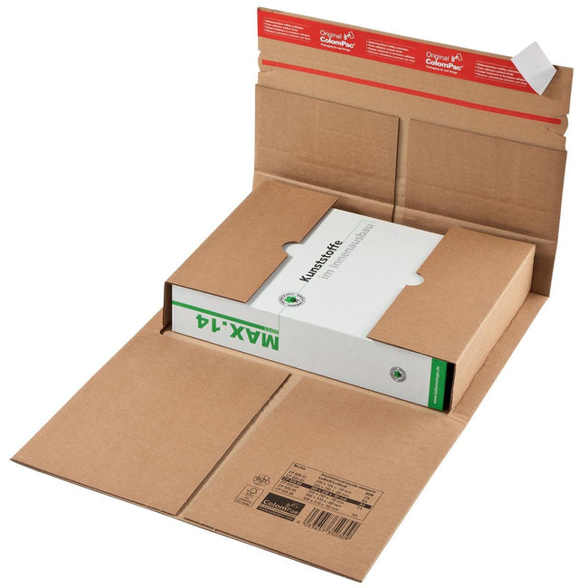 Colompac - Colompac Versandkarton CP035, ft 35 x 32 x 8 cm, braun
