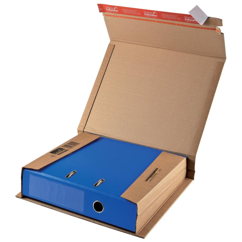 Colompac - Versandkarton für Ordner CP050, ft 32 x 29 x 3,5-8 cm, braun