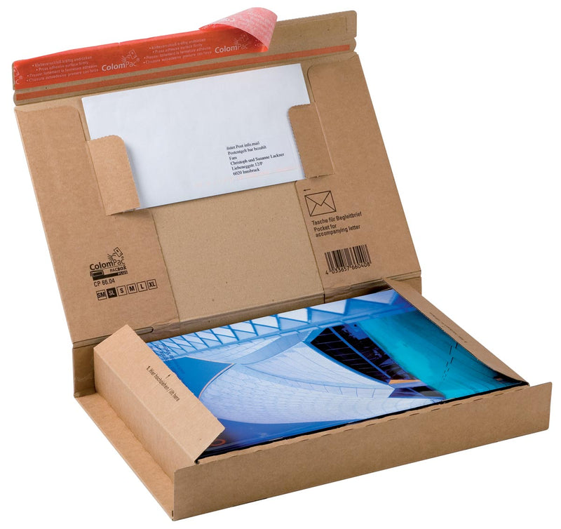 Colompac - Versandkarton für Tablets bis 10 Zoll CP066, ft 30 x 21,2 x 4,3 cm, braun