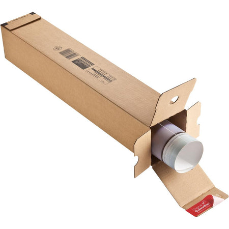 Colompac – rechteckiges Versandrohr, ft 705 x 108 x 108 mm, braun