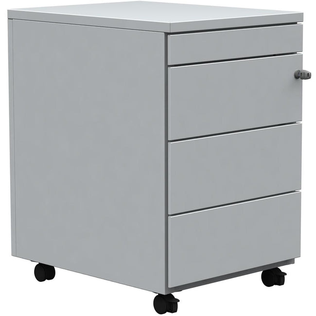 Klika - Mobiler Schubladenschrank, 3 Schubladen + Stiftschublade, weiß