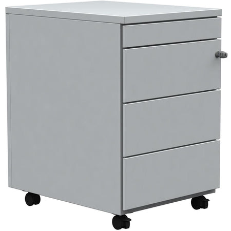 Klika - Mobiler Schubladenschrank, 3 Schubladen + Stiftschublade, weiß