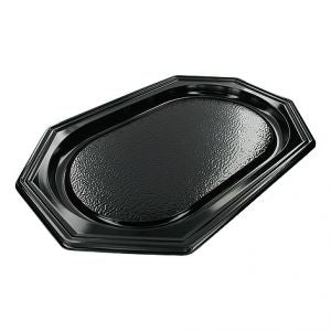 Party - Cateringschale 8-eckig schwarz 55cm 10 Stück