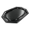 Neutral - Catering-Tablett PS 35cm 8 Ecken schwarz 100 Stück