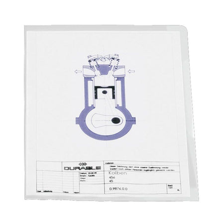 Langlebig - L-Ordner A4, transparent, 10 Stück