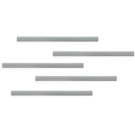Langlebig - Magnetklemme Durafix Schiene 297mm 5 Stück Metall-Silber