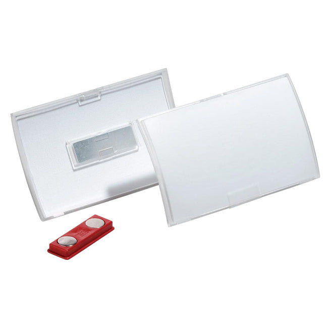 Langlebig – Badge mit Magnet Click Fold ft 54 ​​x 90 mm, Karton mit 10 Stück