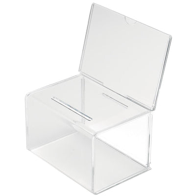 Deflecto – Vorschlagsbox mit Prospekthalter, ft 20,5 x 13,5 x 16,5 cm