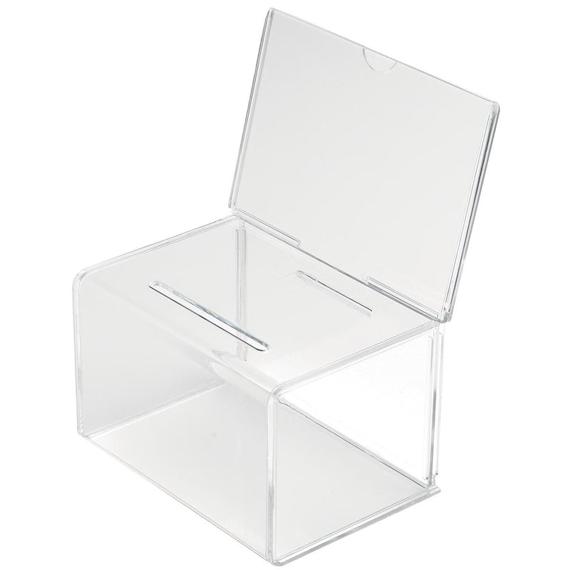 Deflecto – Vorschlagsbox mit Prospekthalter, ft 20,5 x 13,5 x 16,5 cm