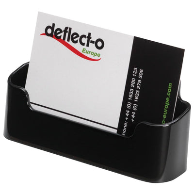 Deflecto - Visitenkartenhalter 1 Ablagefach, schwarz