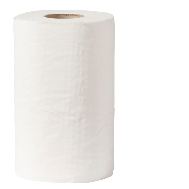 Klika - Reinigungspapier | 1-lagig | 20cm | 105m | Zellulose | weiß | 12 Stück