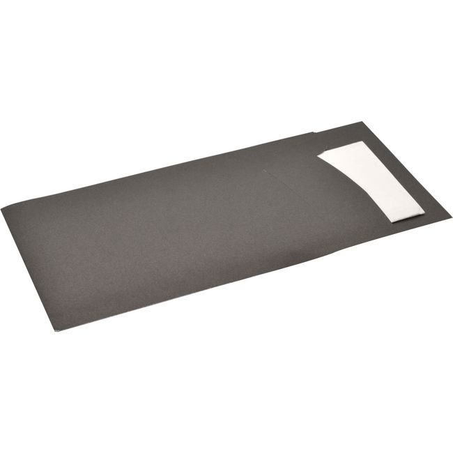Klika - Bestecktasche | inkl. Serviette | 2-lagig | Papier | schwarz | 600 Stück