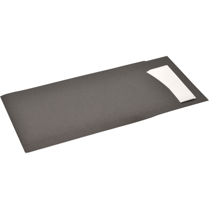Klika - Bestecktasche | inkl. Serviette | 2-lagig | Papier | schwarz | 600 Stück