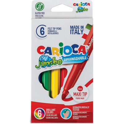 Carioca - Filzstift Superwashable 6 Stifte im Kartonetui