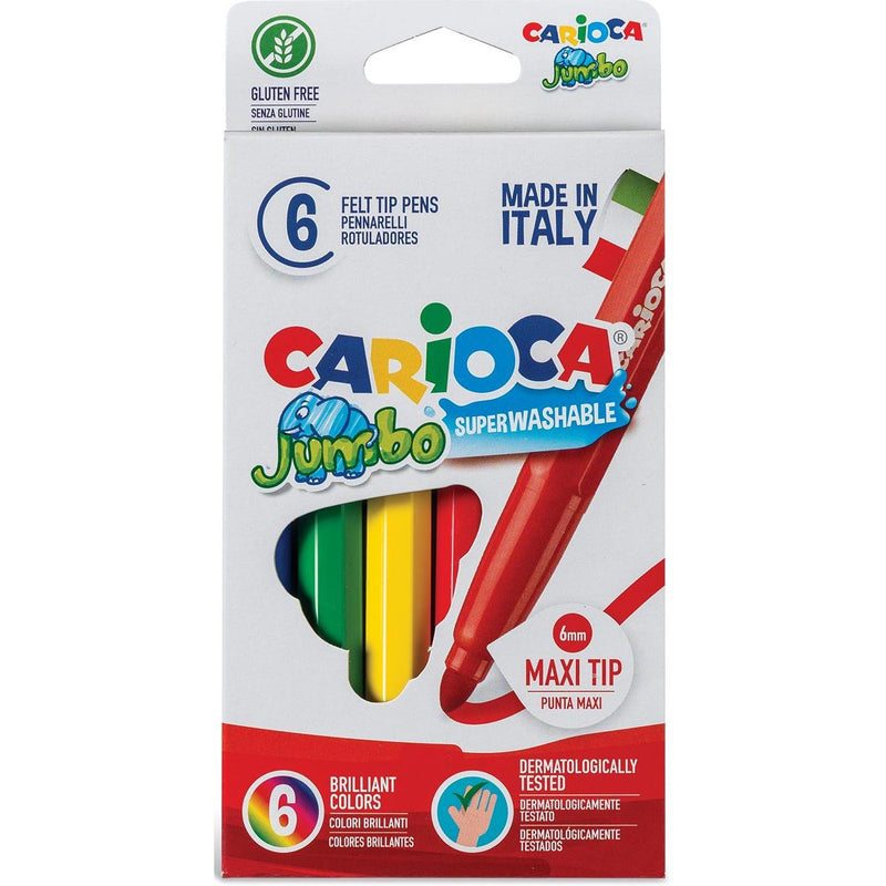Carioca - Filzstift Superwashable 6 Stifte im Kartonetui