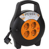 Perel - Kabeltrommel 10 Meter 4-Wege