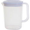 Whitefurze - 1,5-Liter-Krug, transparent mit weißem Deckel