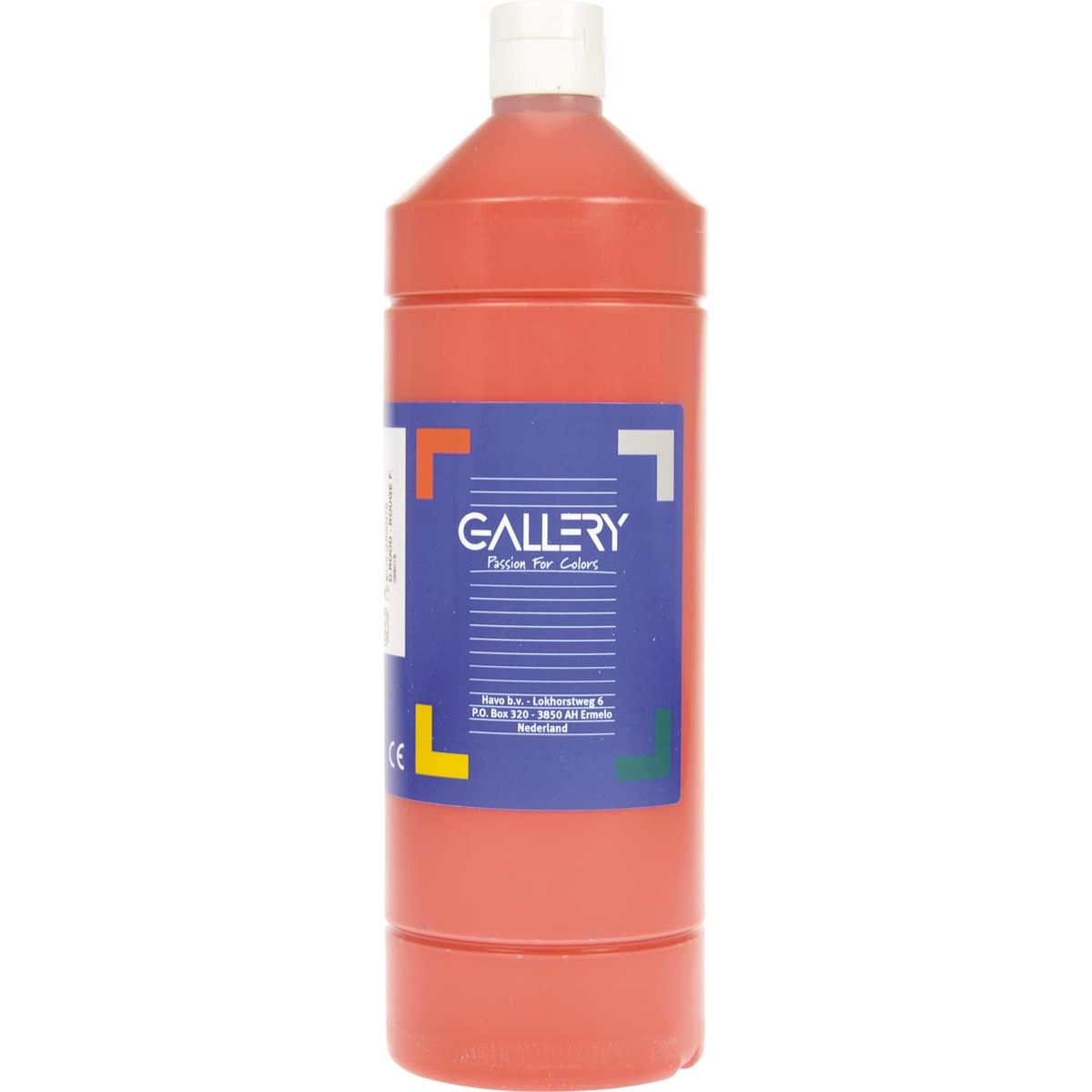 Galerie - Gouache, 1 l Flasche, dunkelrot