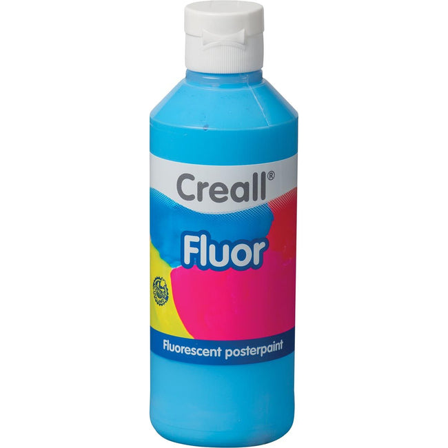 Creall - Posterfarbe Fluor 07 Blau 250 ml