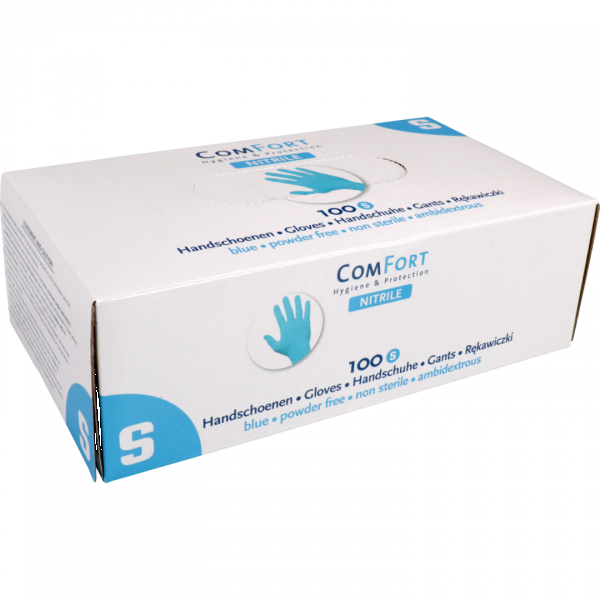 ComFort - Handschuh | Nitril | ungepudert | S | 3,5gr | blau | 100 Stück