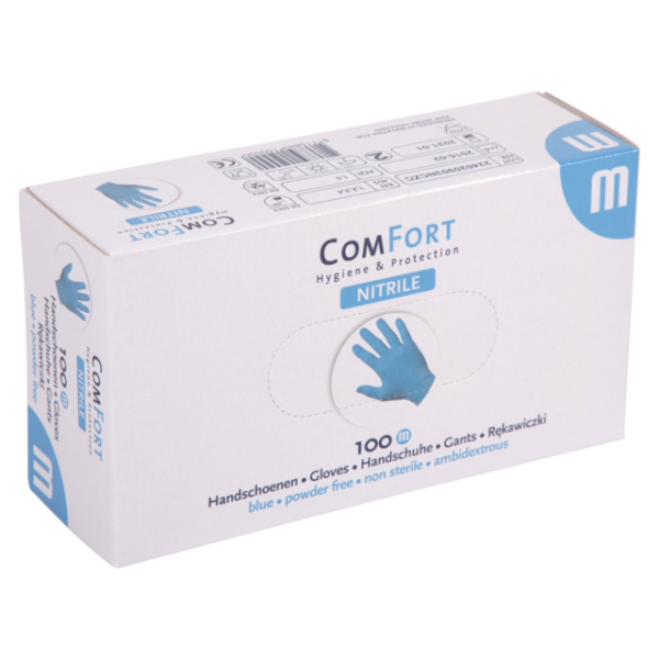 ComFort - Handschuh | Nitril | ungepudert | M | 3,5gr | blau | 100 Stück