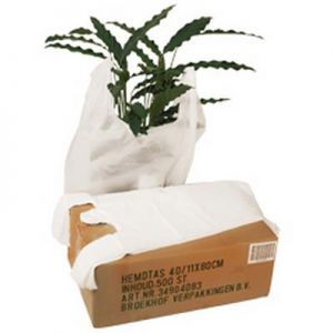 Top Qualität - Hemdentragetasche weiß 40x15x60cm 1000 Stück