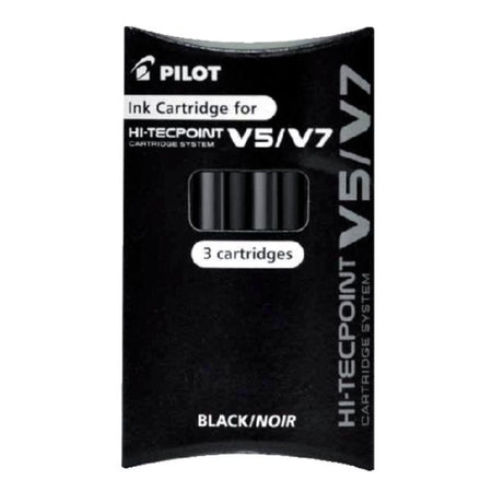 Pilot - Tintenpatrone Begreen Hi-Tecpoint V5/V7 schwarz 3er-Set