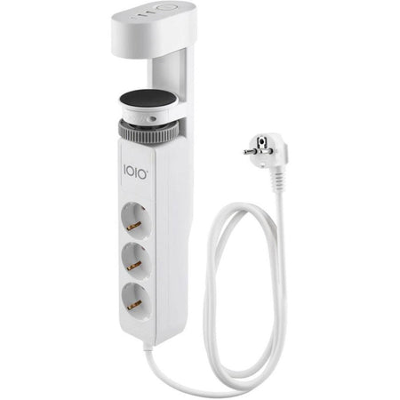 IOIO - Steckdose SL3000, 3 Steckdosen und 3 USB-Anschlüsse, Tischklemme, weiß
