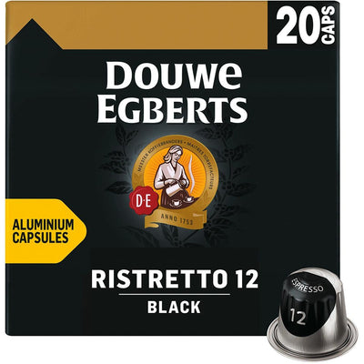 Douwe Egberts - Espresso Black Kaffeekapseln, Packung mit 20 Stück