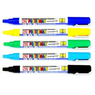 Posterman - Kreidemarker PMA-30 mittlere Spitze 2 mm dunkelblau