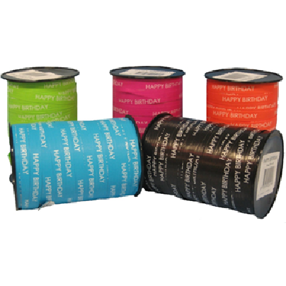 Timmers - Kräuselband Paperlook 10 mm x 250 Meter Farbe 05 Herzlichen Glückwunsch Gold