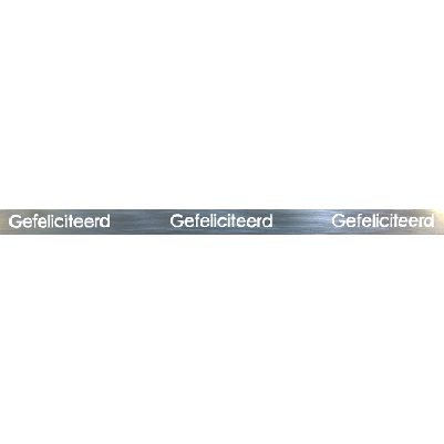 Kräuselband - Paperlook 10mm x 250 Meter Farbe 05 Herzlichen Glückwunsch Silber
