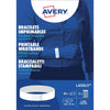 Avery – bedruckbare Armbänder, ft 18 x 265 mm, weiß, Packung mit 50 Etiketten