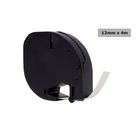 Quantore - Labele 12267 12mmx4m transparent schwarz