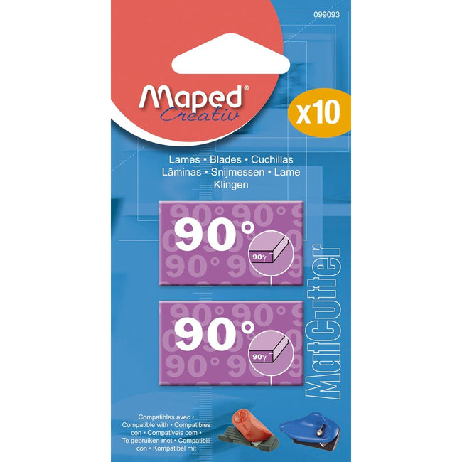 Maped - Ersatzklingen für MatCutter 90°, Blister mit 10 Stück