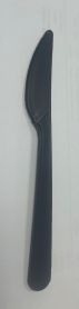 Kunststoff PP - MESSER 18cm wiederverwendbar SCHWARZ 50 Stück