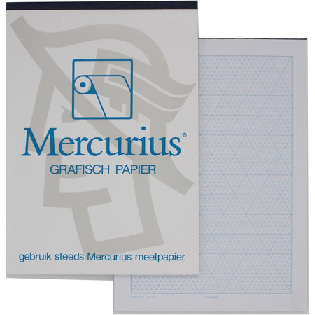 Mercury – isometrisches Grafikpapier, 50 Blatt, ft A3
