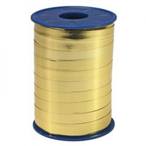 Metallisches/Miroir-Kräuselband, 5 mm x 400 m, Gold