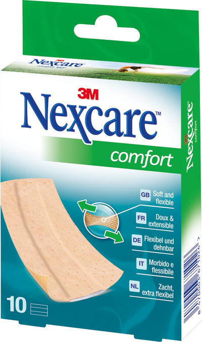 Nexcare - Pflaster Comfort 360° ft 10 x 6 cm, zuschneidbar, Packung à 10 Stück