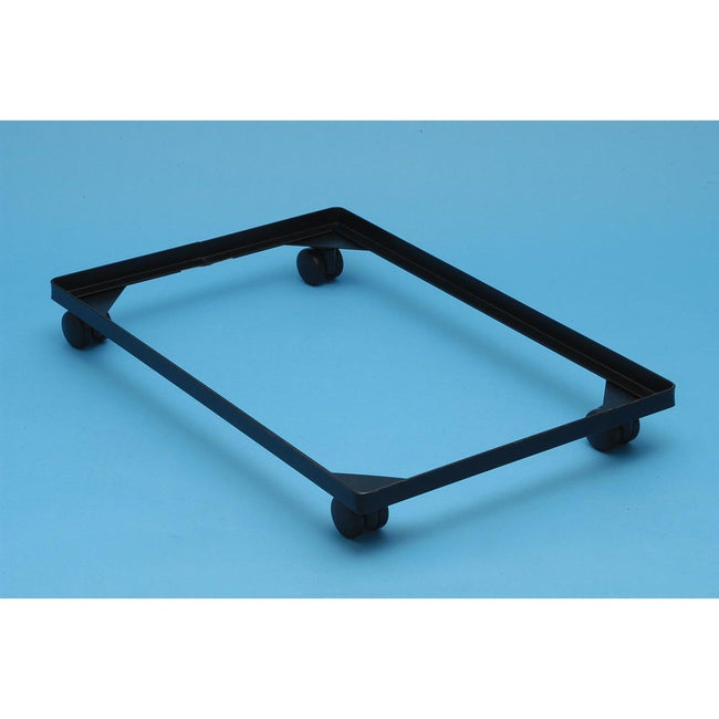 Really Useful Box – Box-Zubehörbasis aus Stahl, mit Rädern (Durchmesser: 4,5 mm) aus schwarzem PVC