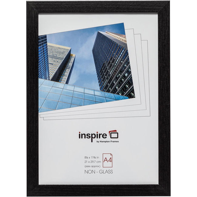 The Photo Album Company – Hampton-Fotorahmen, aus 2 cm MDF, schwarz, A4