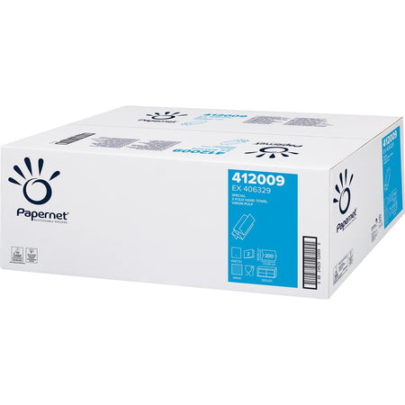 Papernet - Papierhandtücher Z-Faltung, 2-lagig, 20x 200 Blatt, weiß