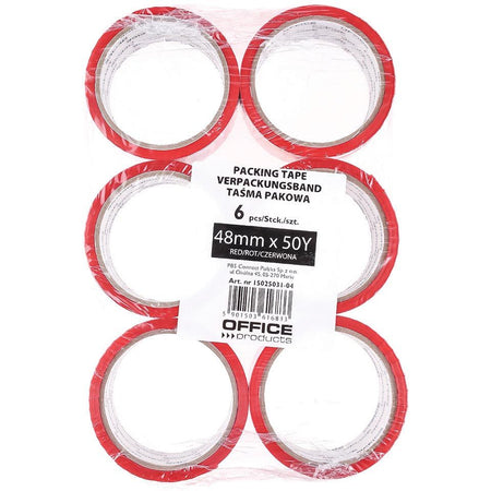 OFFICE products -   verpakkingse, 48 mm x 46 m, rood