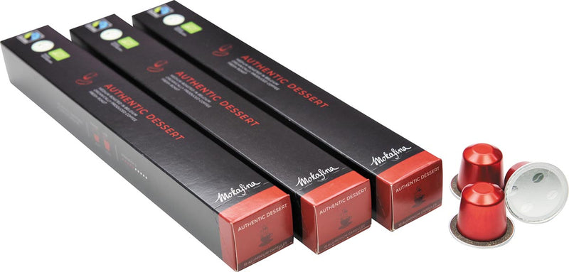 Mokafina - Kaffeekapseln aus Aluminium, authentisches Dessert, 10 Stück