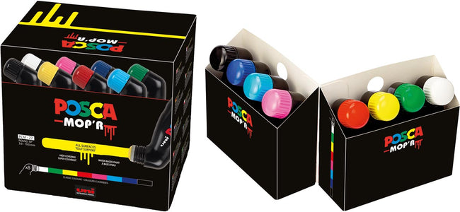 Posca - Paintmarker Uni PCM22 Mop'r sortiertes Set mit 8 Stück